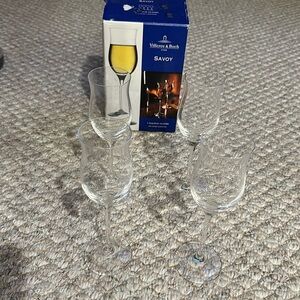 Villeroy & Boch Savoy 4 liqueur glasses 24% lead crystal